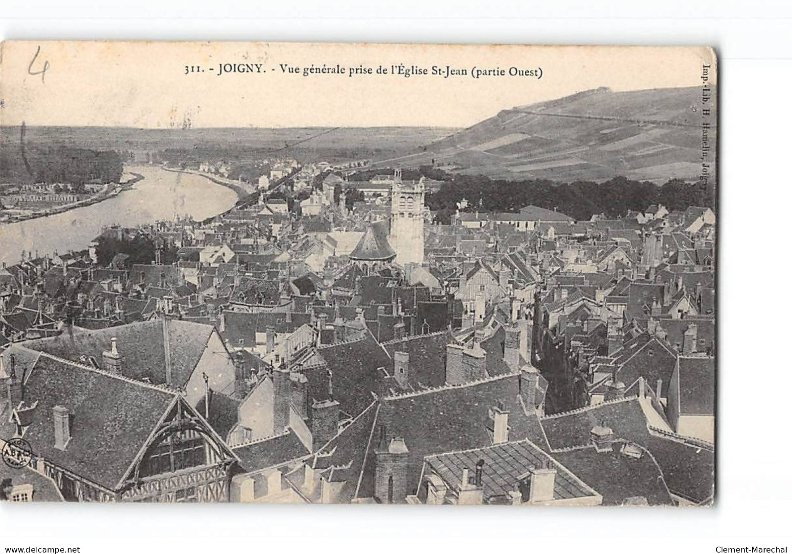 JOIGNY - Vue Générale Prise De L'Eglise Saint Jean - Très Bon état - Joigny