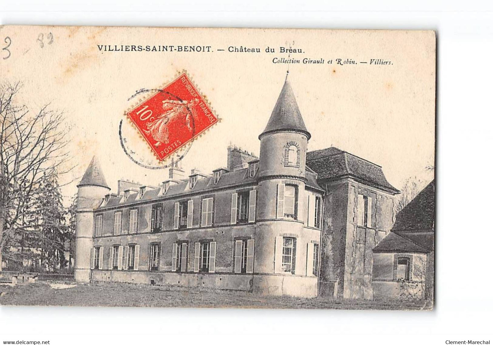 VILLIERS SAINT BENOIT - Château Du Bréau - Très Bon état - Andere & Zonder Classificatie