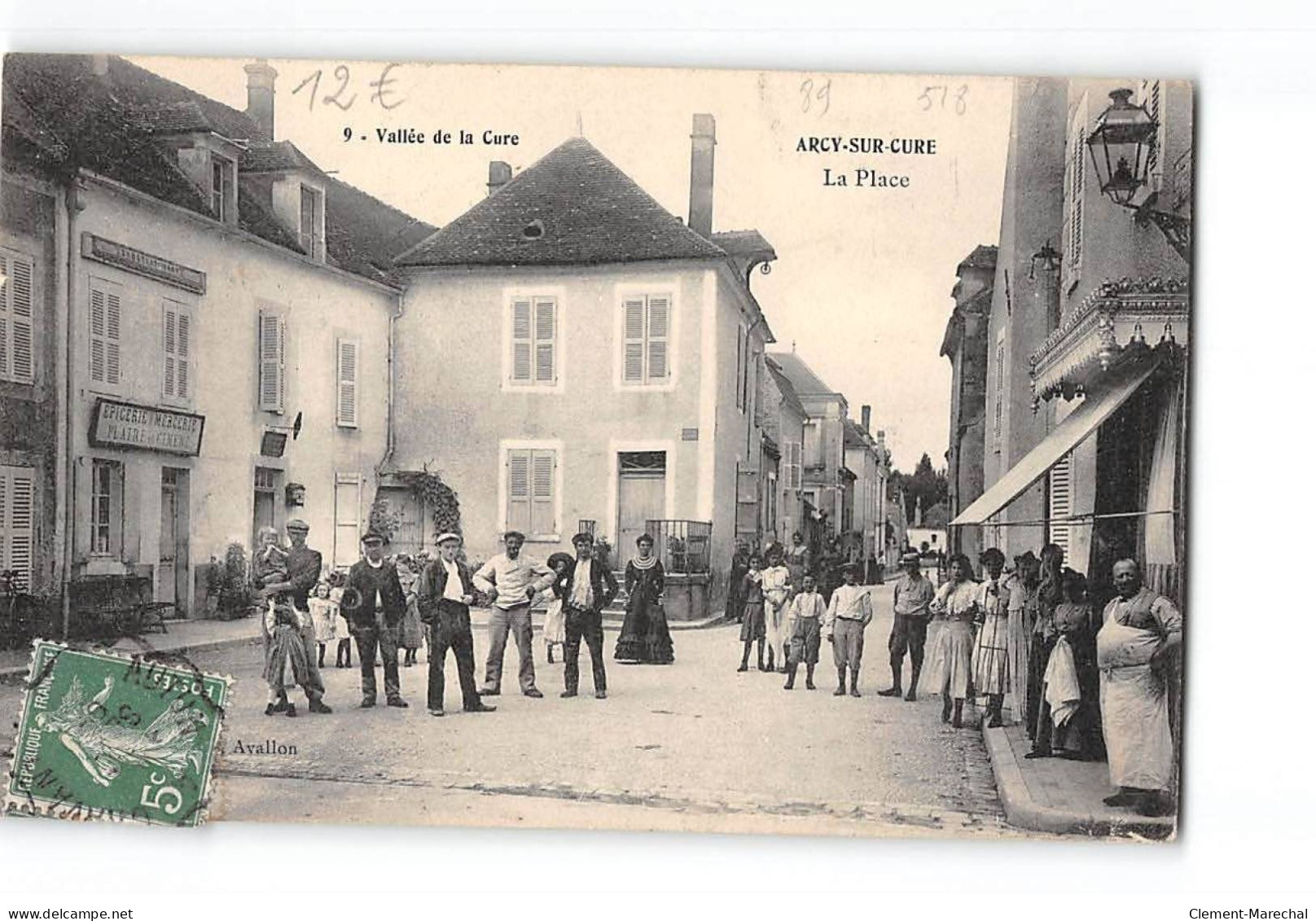 ARCY SUR CURE - La Place - Très Bon état - Andere & Zonder Classificatie