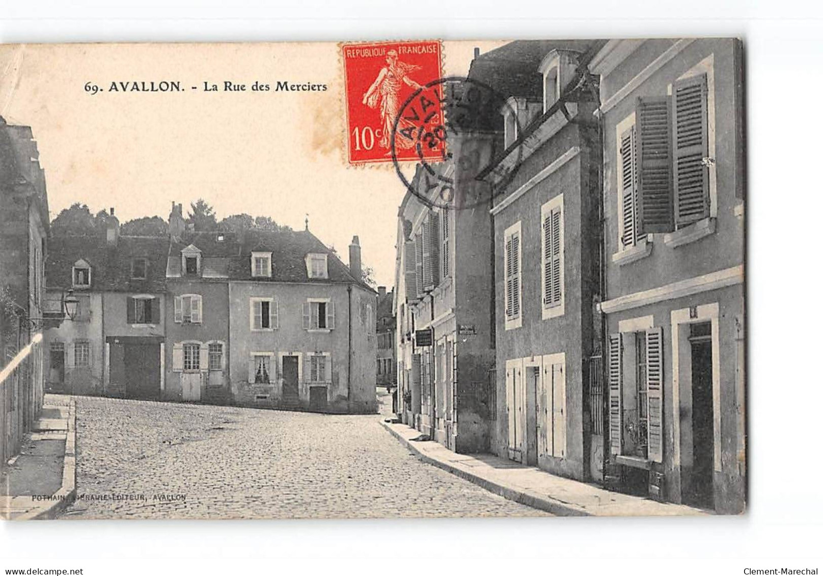 AVALLON - La Rue Des Merciers - Très Bon état - Avallon