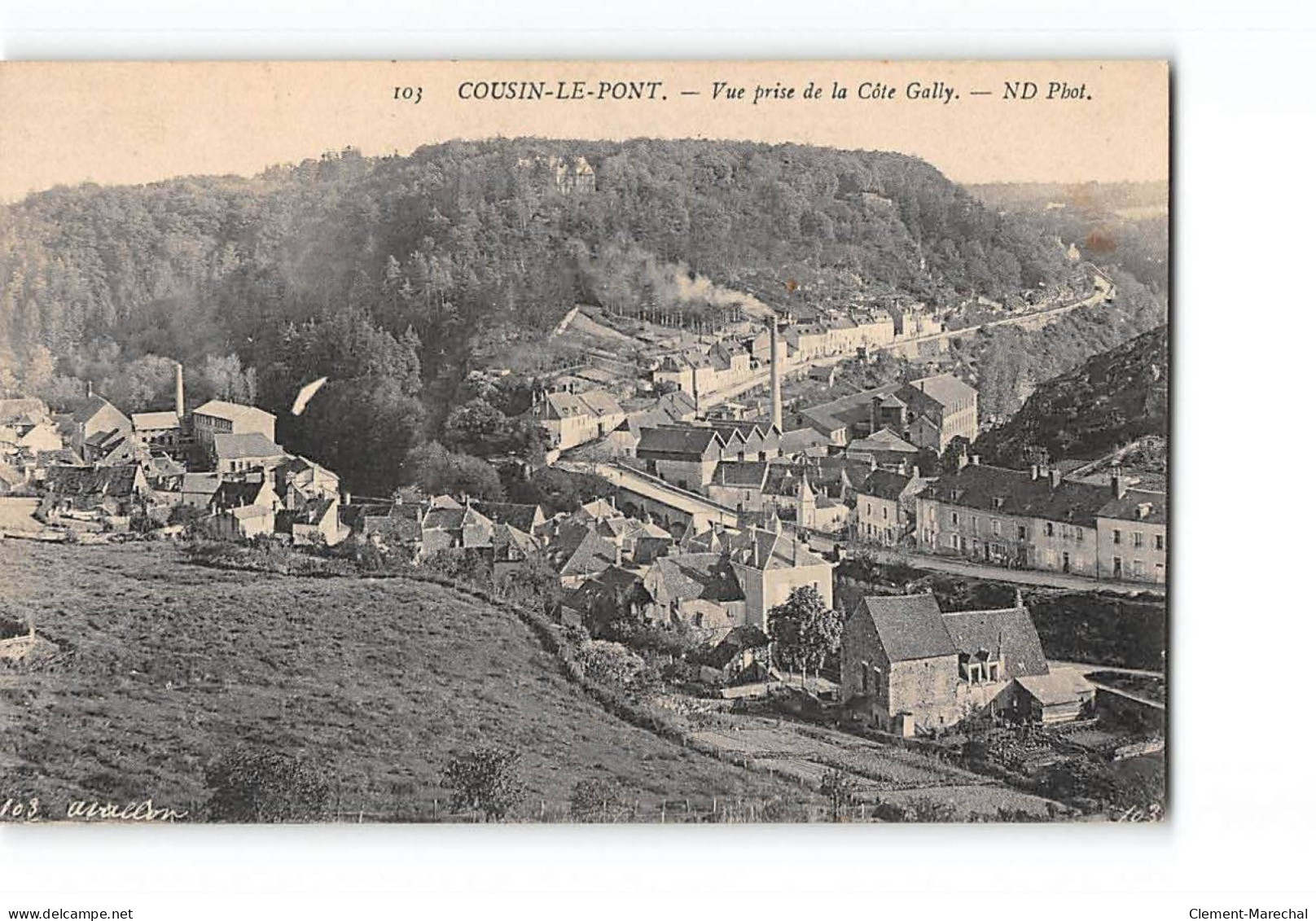 AVALLON - COUSIN LE PONT - Vue Prise De La Côte Gally - Très Bon état - Avallon