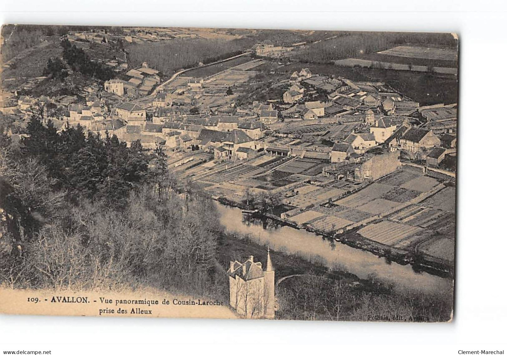 AVALLON - Vue Panoramique De Cousin Laroche Prise Des Alleux - Très Bon état - Avallon