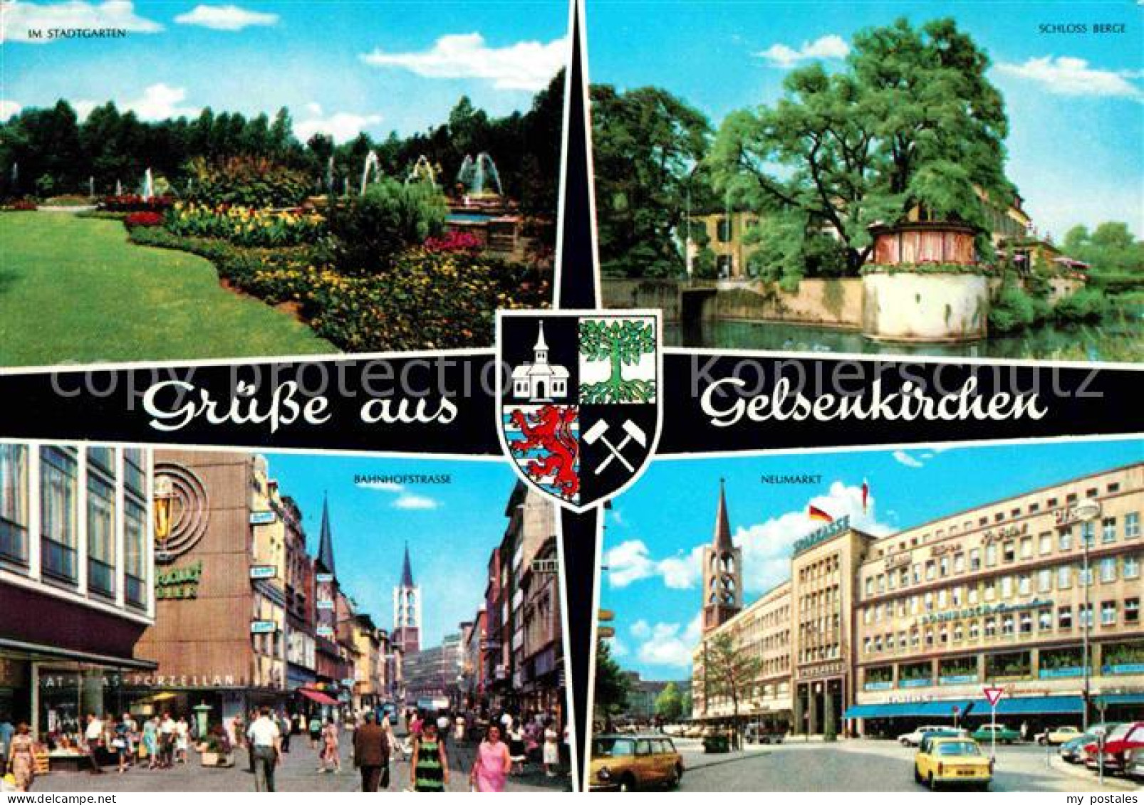 72739058 Gelsenkirchen Stadtgarten Schloss Berge Neumarkt Bahnhofstrasse Wappen  - Gelsenkirchen