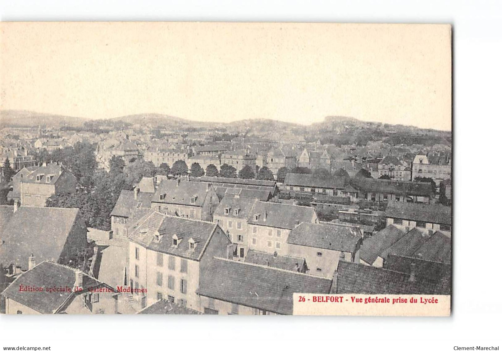 BELFORT - Vue Générale Prise Du Lycée - Très Bon état - Belfort - Ville