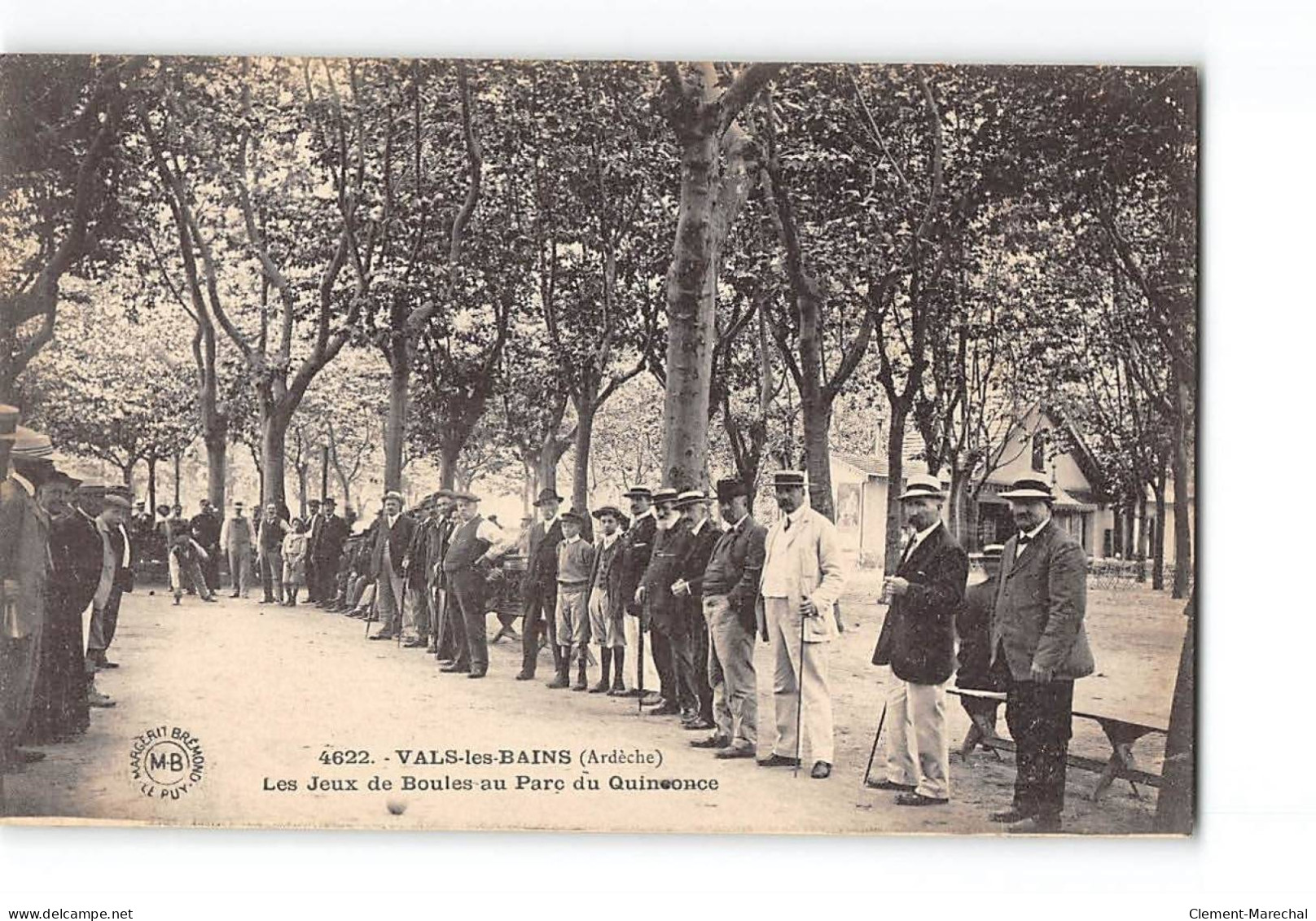 VALS LES BAINS - Les Jeux De Boules Au Parc Des Quiconce - Très Bon état - Vals Les Bains