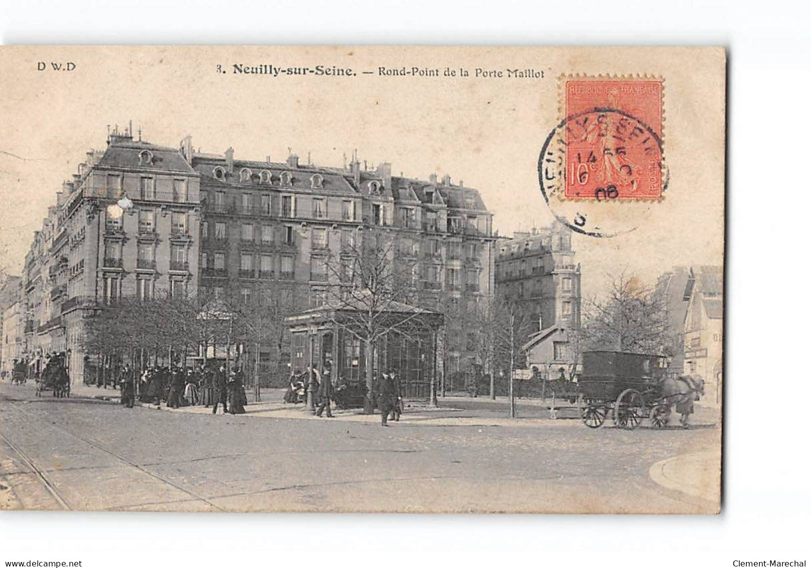 NEUILLY SUR SEINE - Rond Point De La Porte Maillot - Très Bon état - Neuilly Sur Seine