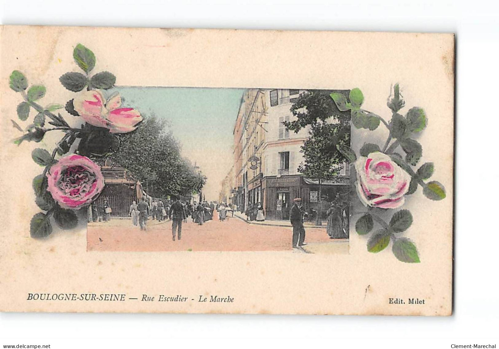 BOULOGNE SUR SEINE - Rue Escudier - Le Marché - Très Bon état - Boulogne Billancourt