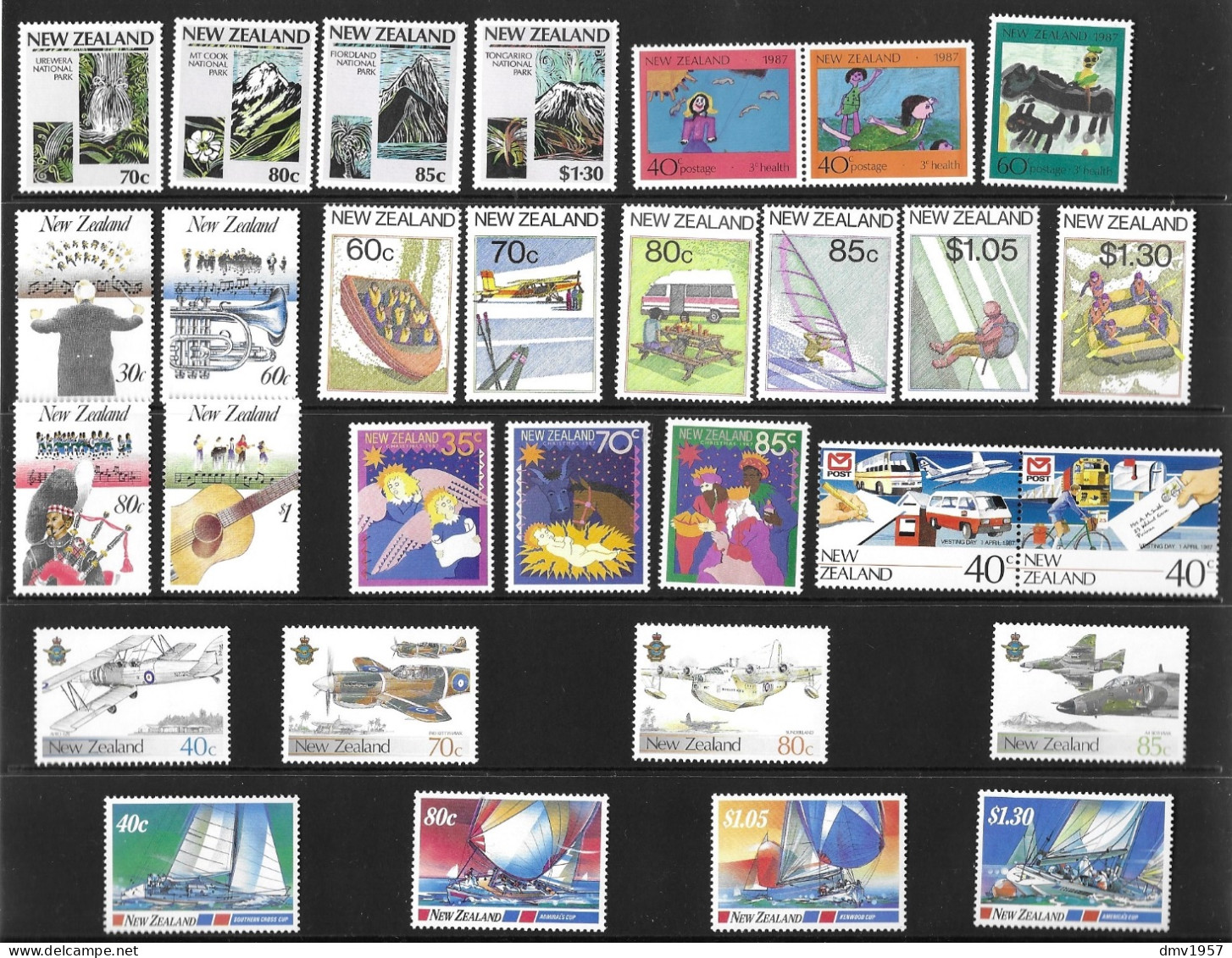 New Zealand 1987 MNH Selection - Nuevos