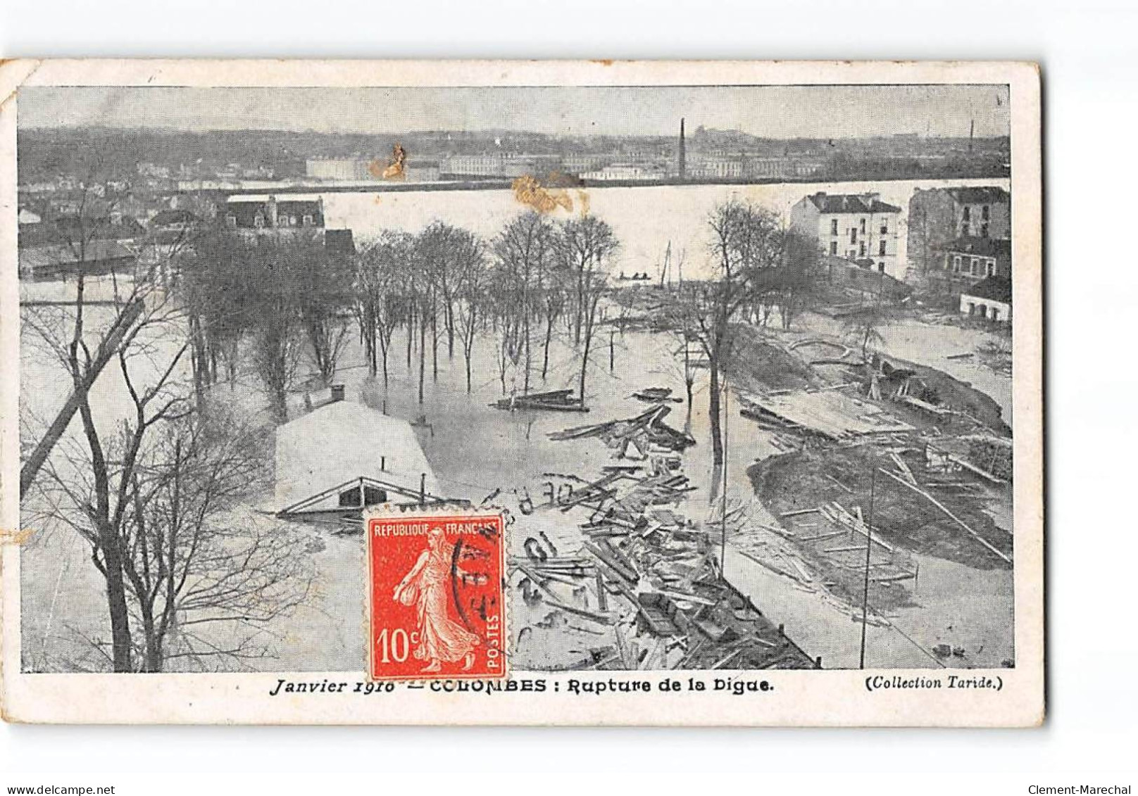 COLOMBES - Janvier 1910 - Rupture De La Digue - Très Bon état - La Garenne Colombes