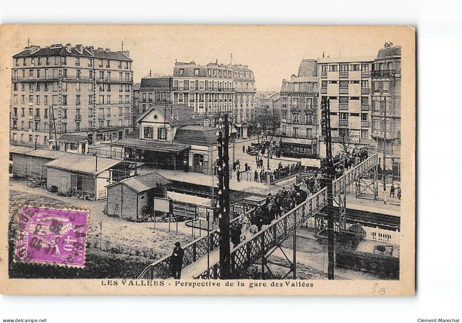 LES VALLEES - Perspective De La Gare Des Vallées - Très Bon état - Andere & Zonder Classificatie