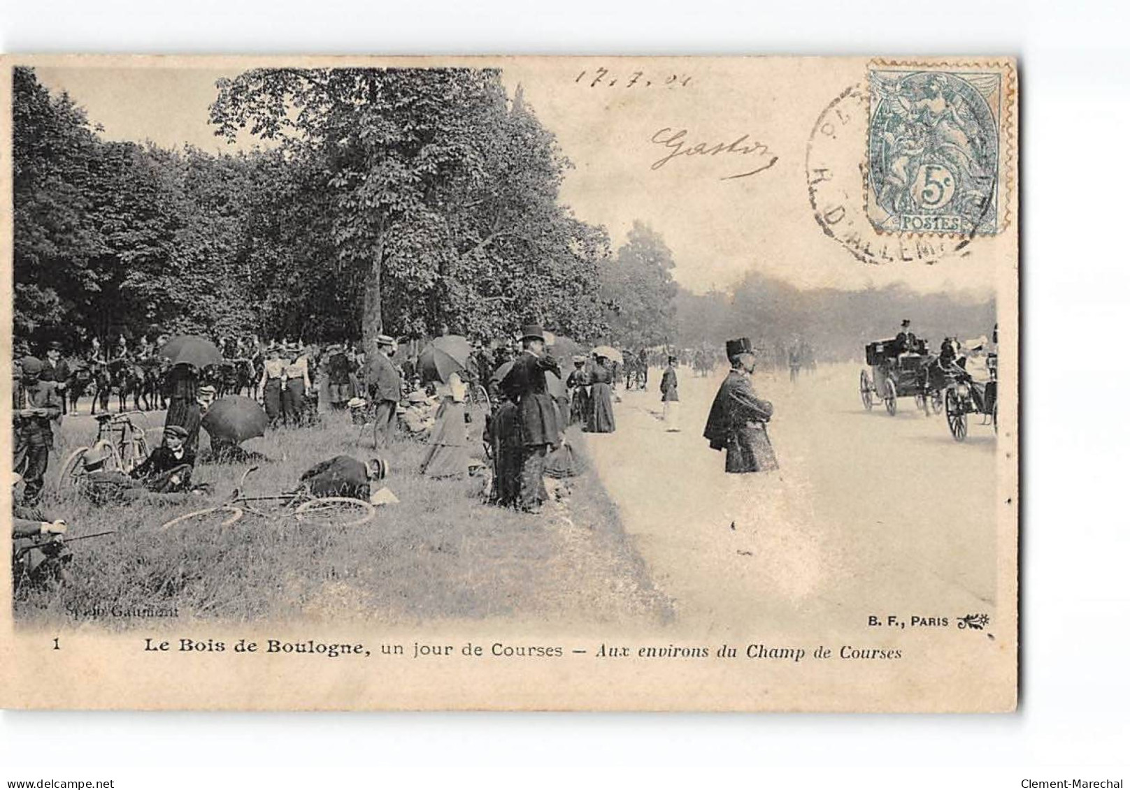 Le Bois De Boulogne - Un Jour De Course - Aux Environs Du Champ De Courses - Très Bon état - Other & Unclassified
