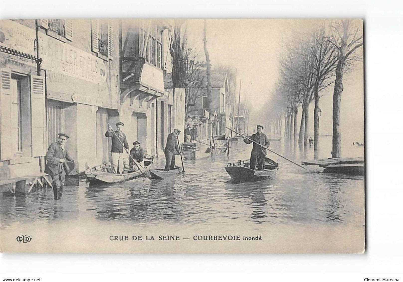 COURBEVOIE Inondé - Crue De La Seine - Très Bon état - Courbevoie