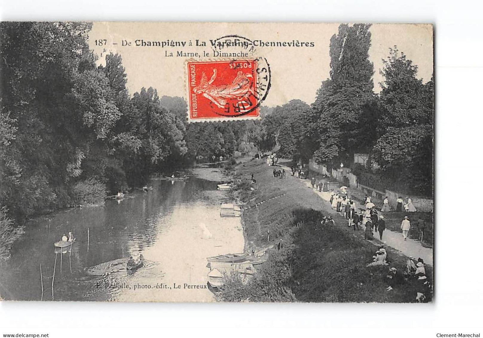 De CHAMPIGNY à LA VARENNE CHENNEVIERES - La Marne, Le Dimanche - Très Bon état - Other & Unclassified