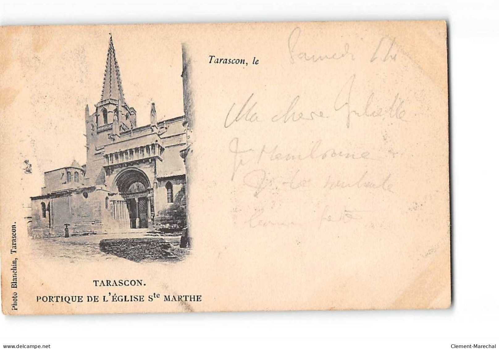 TARASCON - Portique De L'Eglise Sainte Marthe - Très Bon état - Tarascon