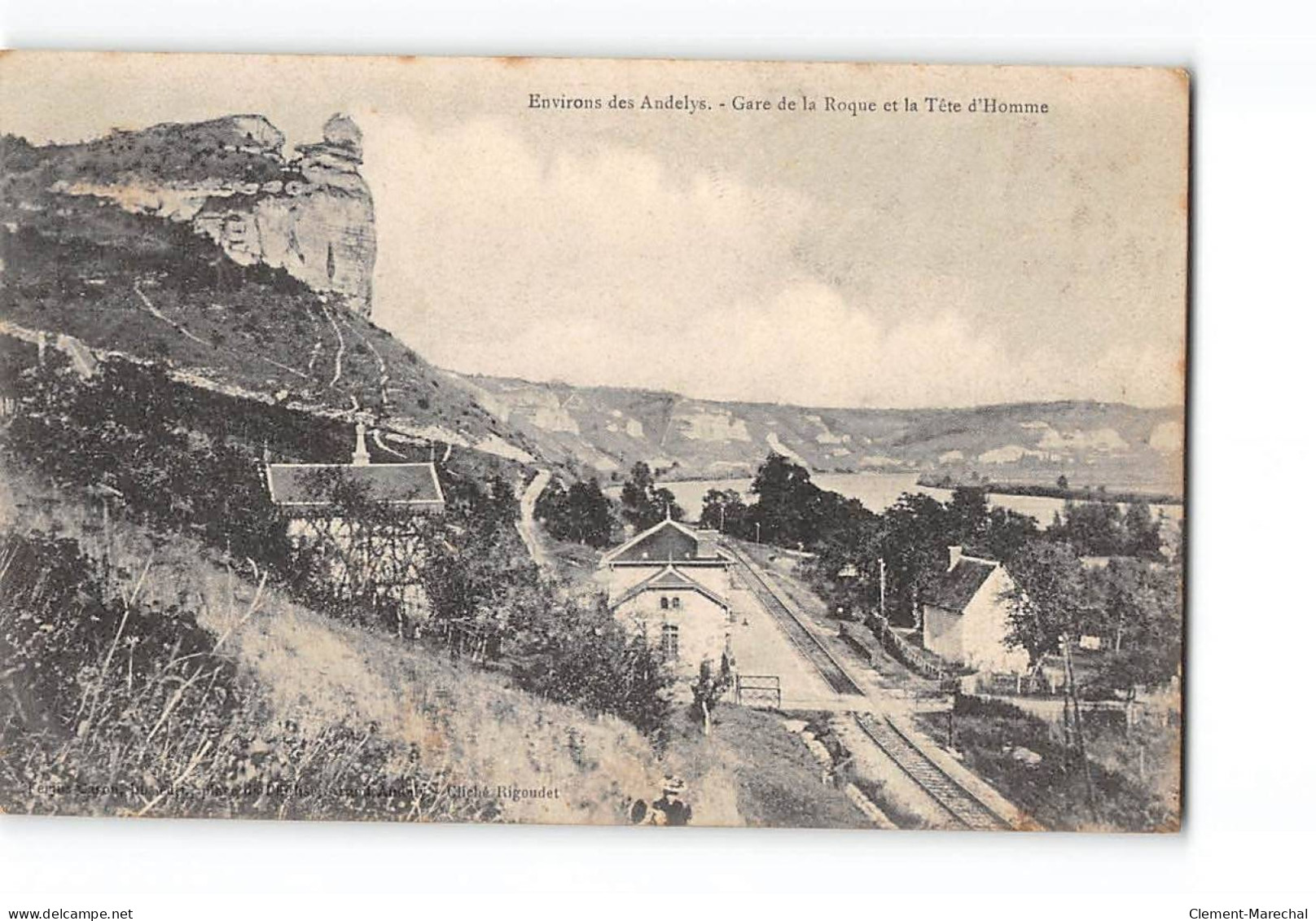 Environs Des Andelys - Gare De La Roque Et La Tête D'Homme - Très Bon état - Autres & Non Classés