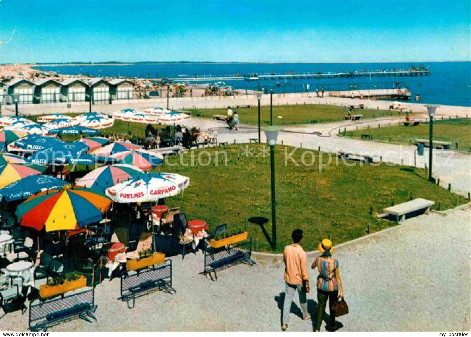 72738939 Venezia Lido Spiaggia Strand Promenade Restaurant Cafe Venezia Lido - Autres & Non Classés