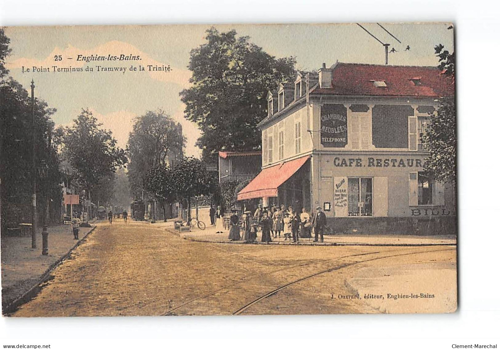 ENGHIEN LES BAINS - Le Point Terminus Du Tramway De La Trinité - Très Bon état - Enghien Les Bains