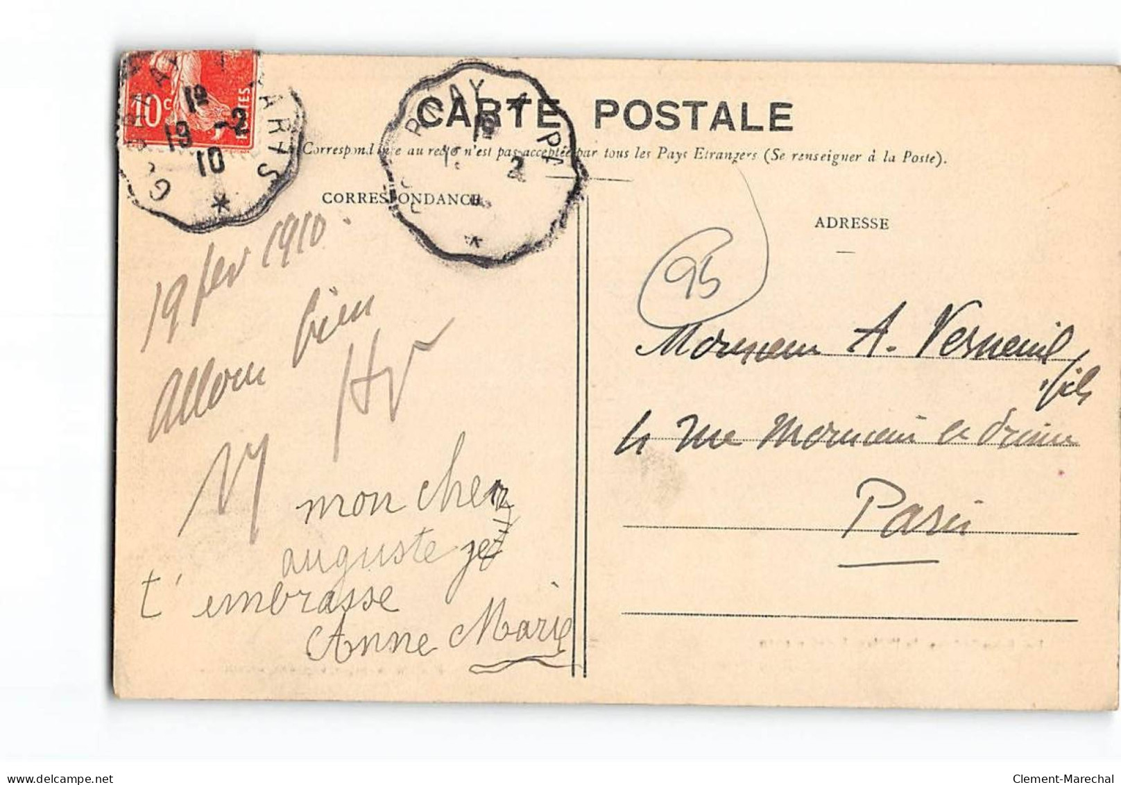 PONTOISE - Les Inondations De L'Oise - Janvier 1910 - L'Ile Du Pothuis - Le Pavillon Rose - état - Pontoise