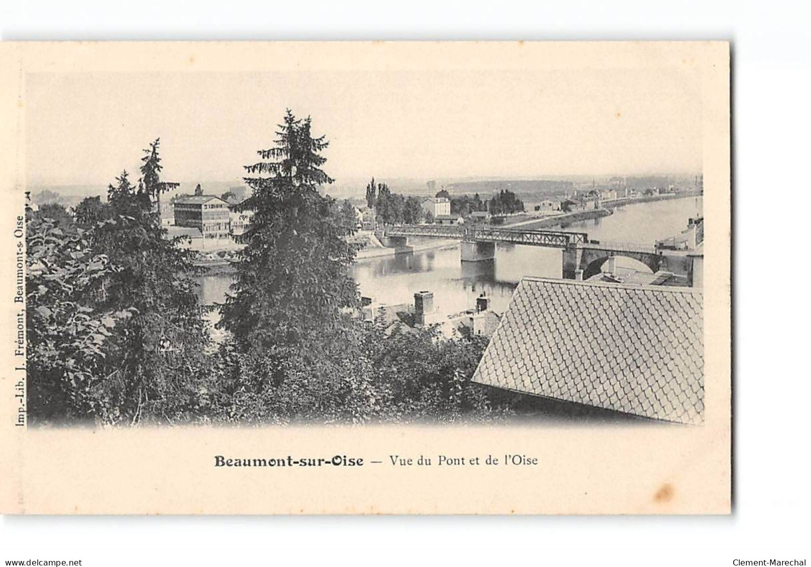 BEAUMONT SUR OISE - Vue Du Pont Et De L'Oise - Très Bon état - Beaumont Sur Oise