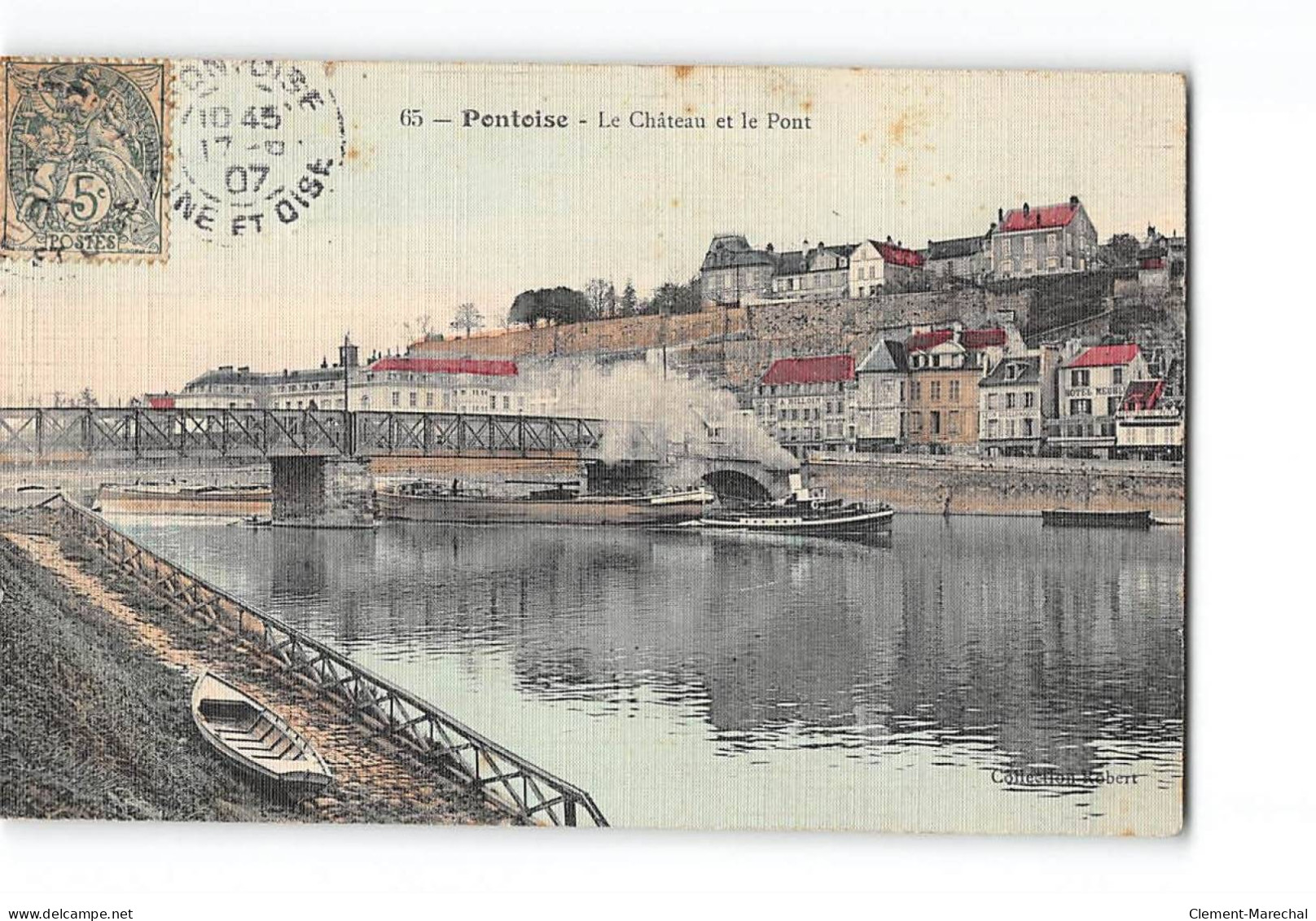 PONTOISE - Le Château Et Le Pont - Très Bon état - Pontoise