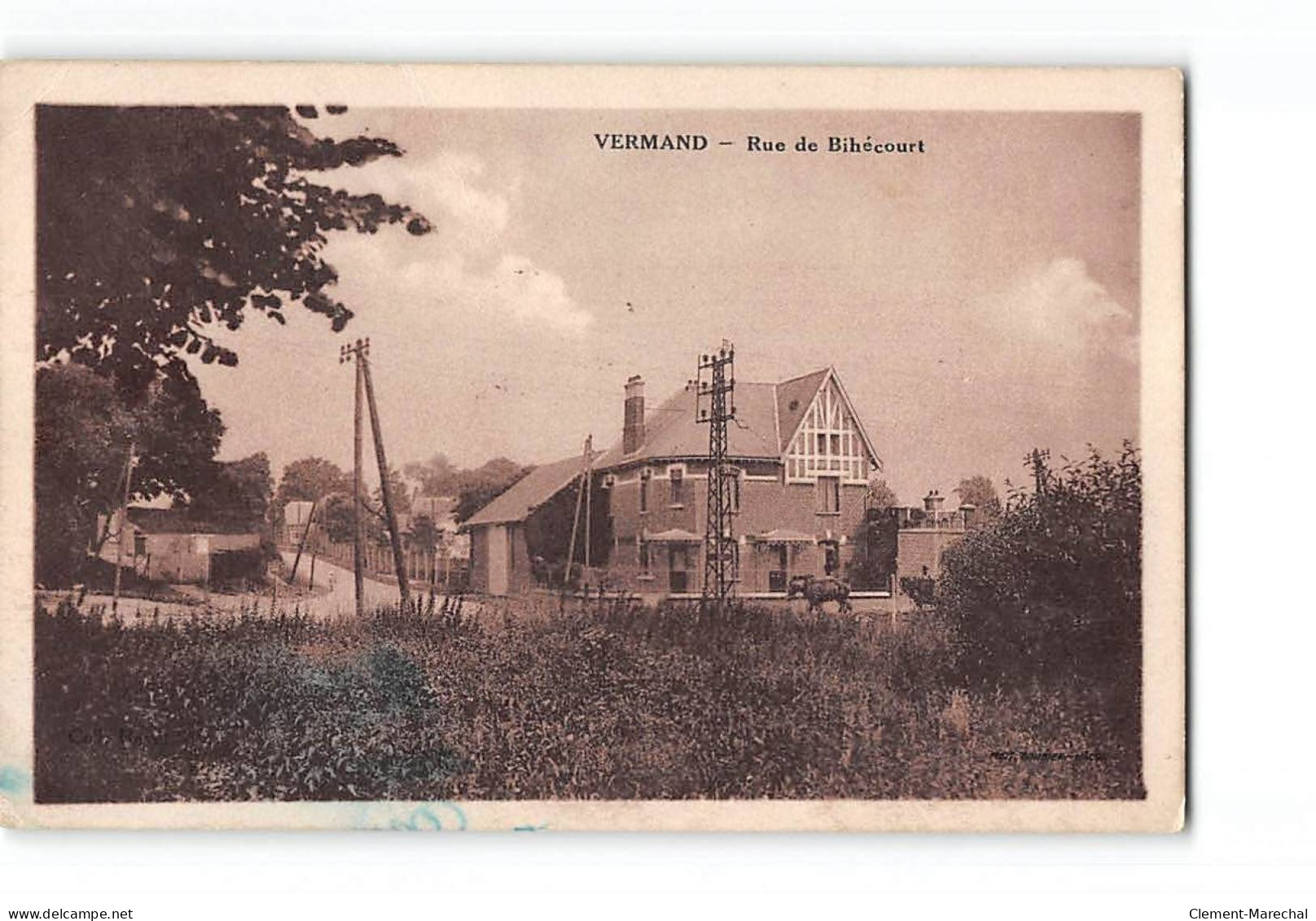 VERMAND - Rue De Bihécourt - Très Bon état - Other & Unclassified