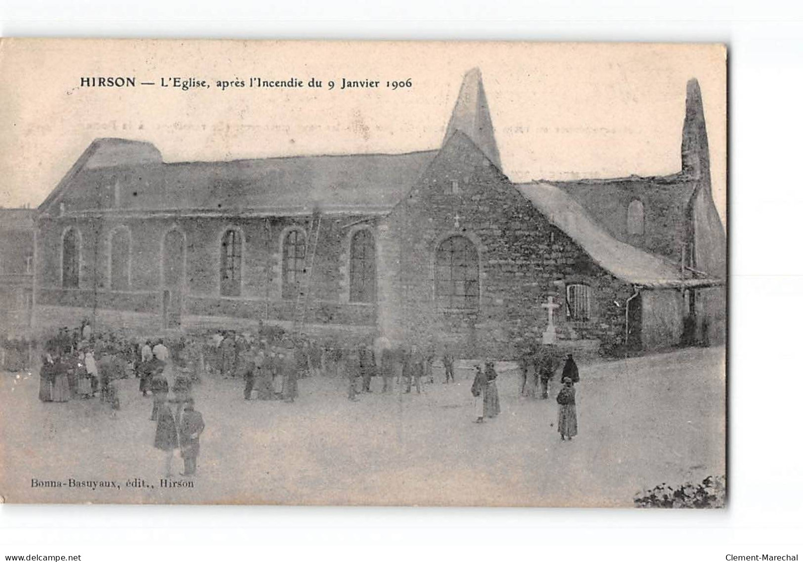 HIRSON - L'Eglise Après L'incendie Du 9 Janvier 1906 - Très Bon état - Hirson