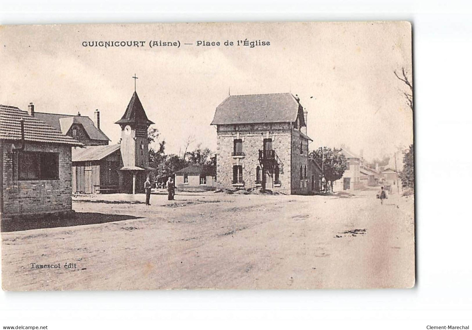 GUIGNICOURT - Place De L'Eglise - Très Bon état - Other & Unclassified