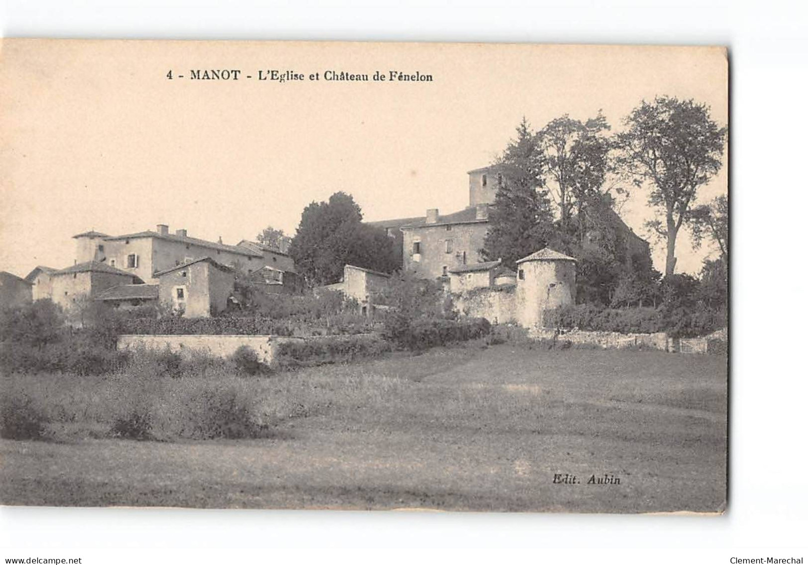 MANOT - L'Eglise Et Le Château De Fénelon - Très Bon état - Altri & Non Classificati