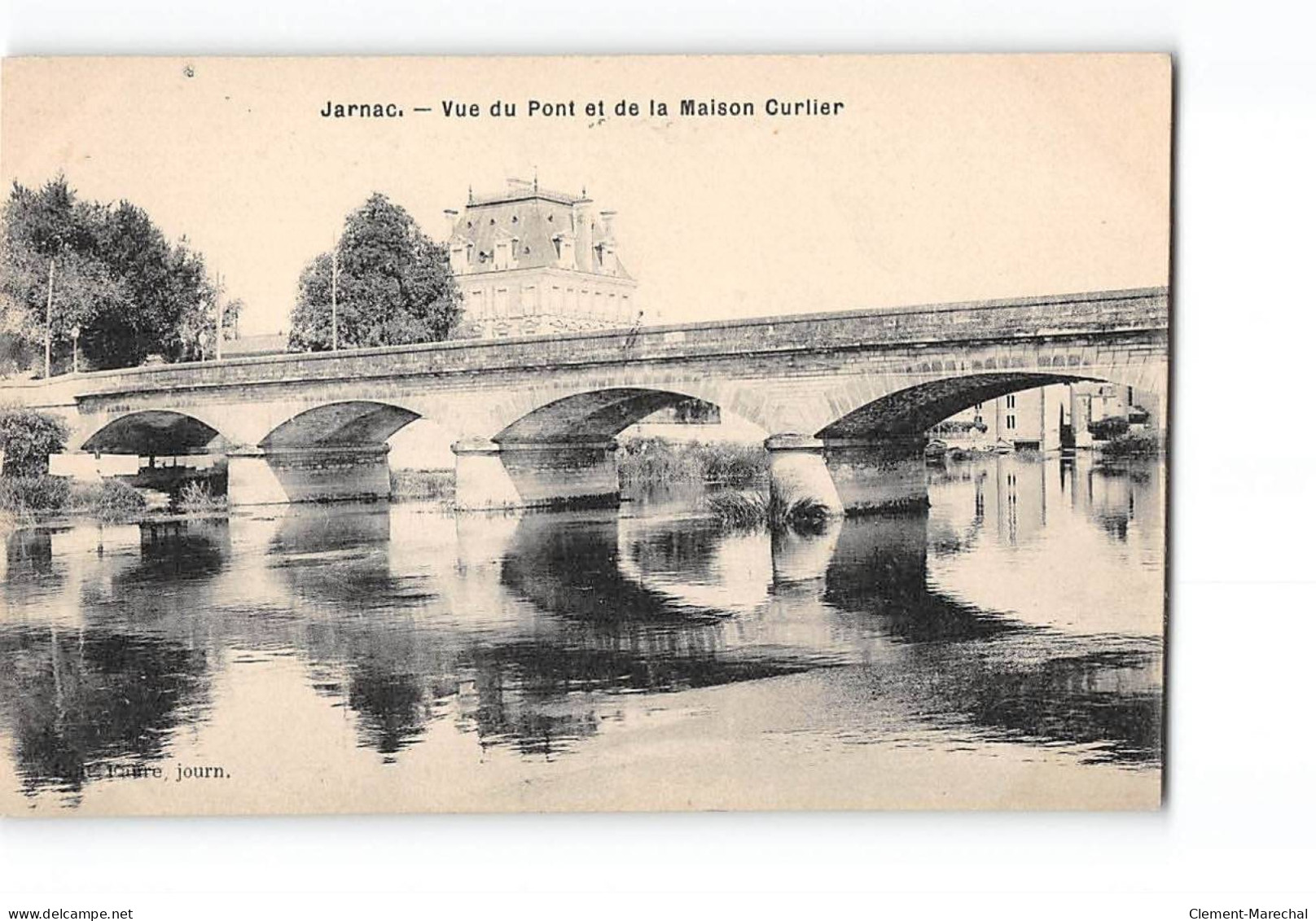 JARNAC - Vue Du Pont Et De La Maison Curlier - Très Bon état - Jarnac