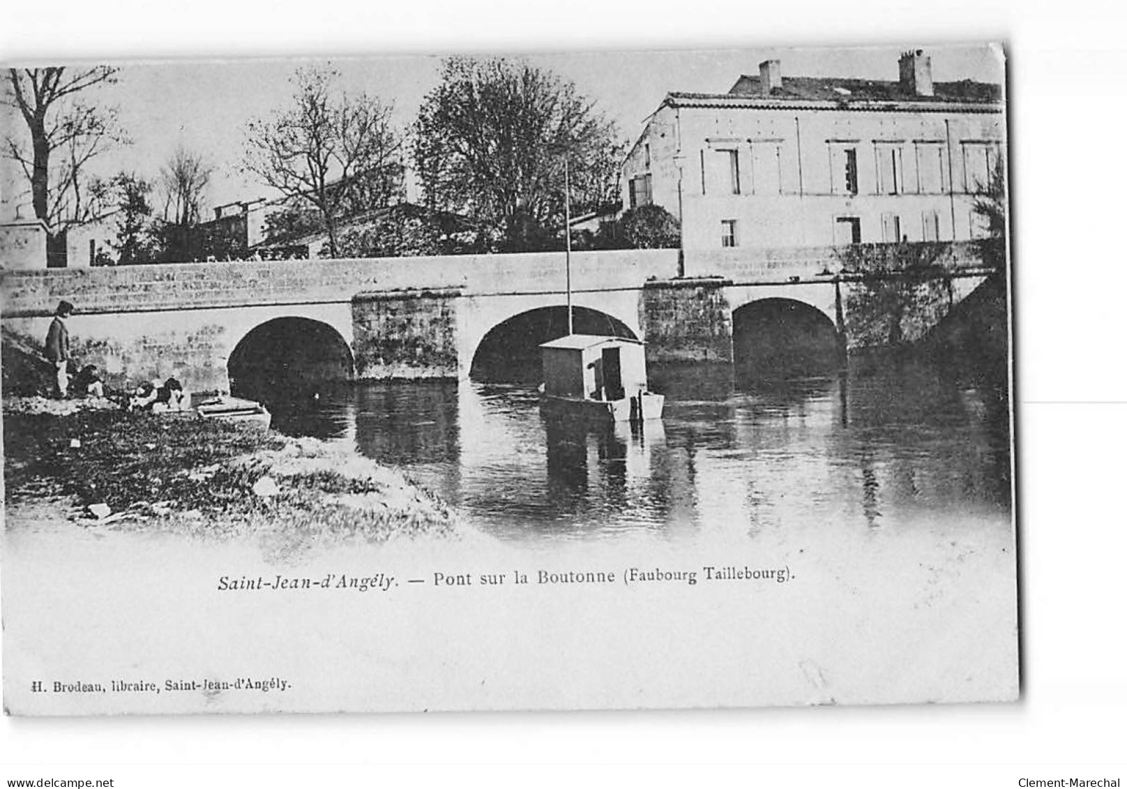 SAINT JEAN D'ANGELY - Pont Sur La Boutonne - Faubourg Taillebourg - Très Bon état - Saint-Jean-d'Angely