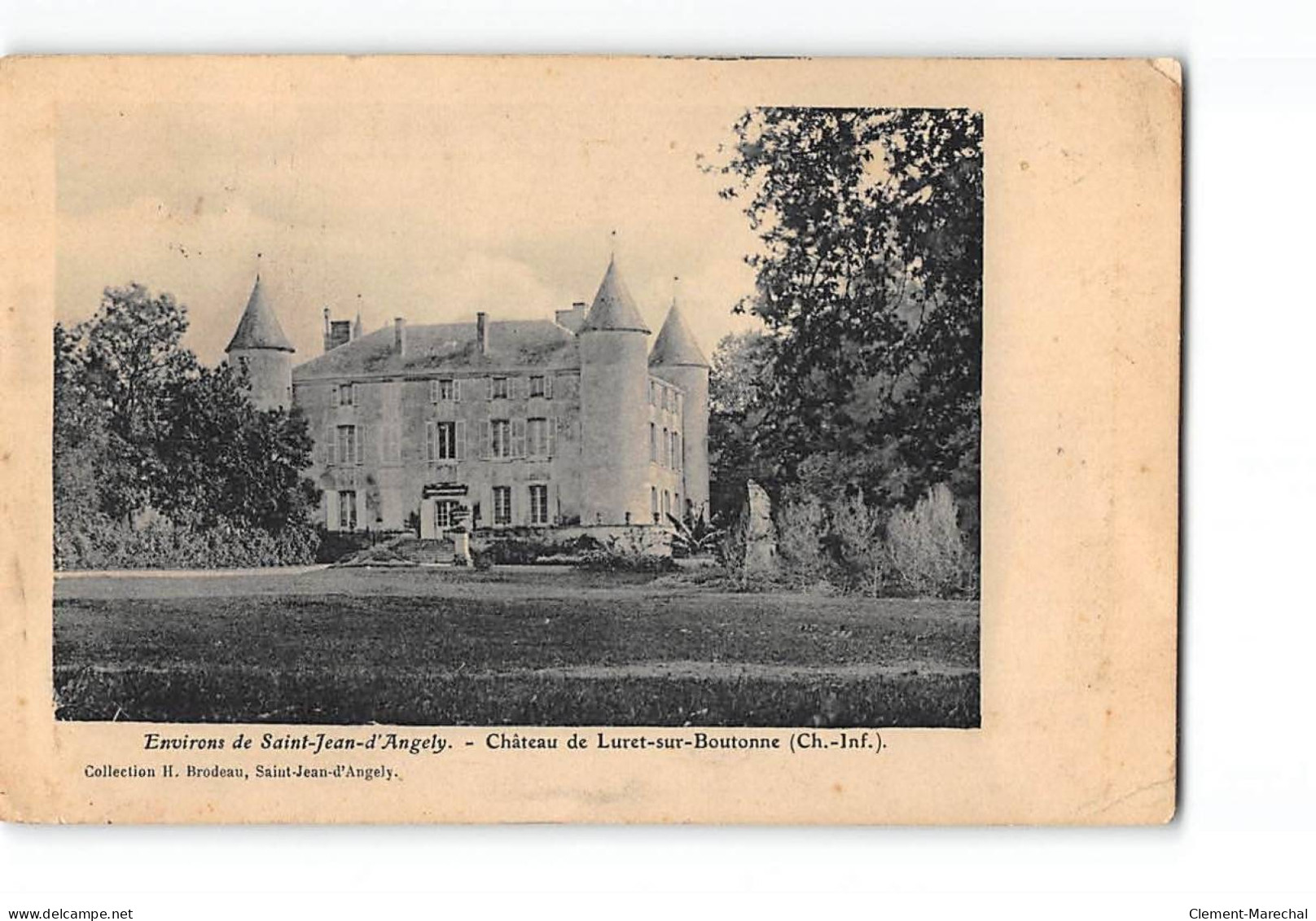 Château De LURET SUR BOUTONNE - état - Andere & Zonder Classificatie