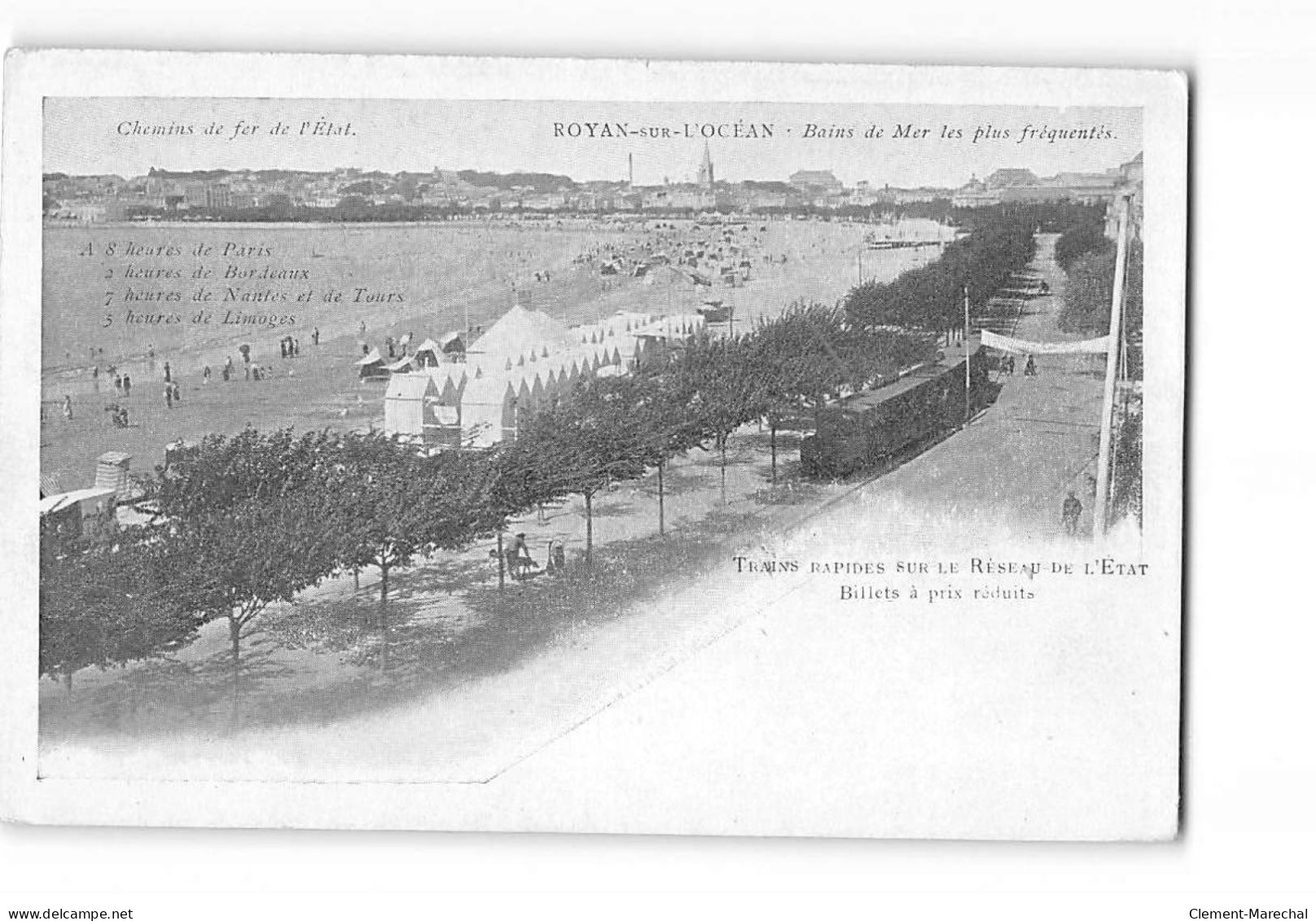 ROYAN SUR L'OCEAN - Trains Rapide Sur Le Réseau De L'Etat - Très Bon état - Royan