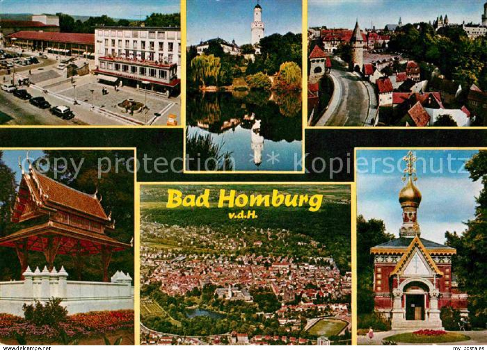 72738860 Bad Homburg Fliegeraufnahme Kirche Tuerme Bad Homburg - Bad Homburg