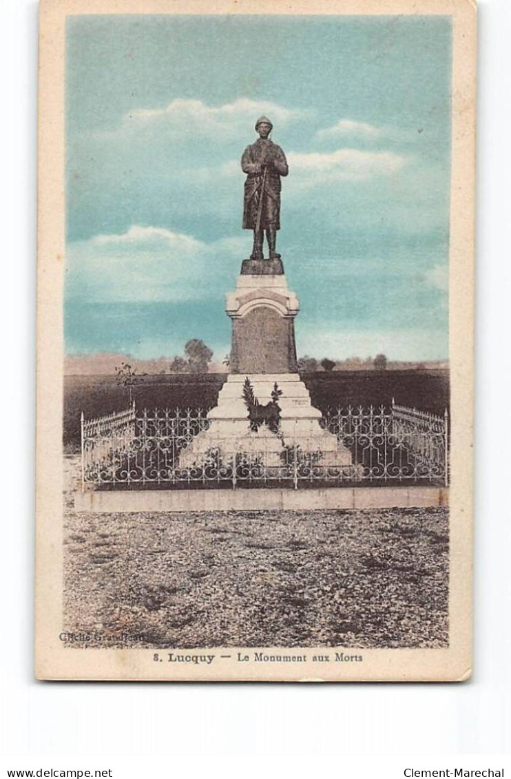 LUCQUY - Le Monument Aux Morts - état - Andere & Zonder Classificatie