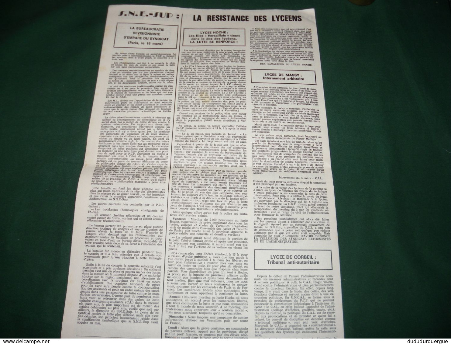 EVENEMENTS  1968 : " INTERLUTTES " BULLETIN D INFORMATIONS MILITANTES , LE N ° 11 - 1950 - Heute