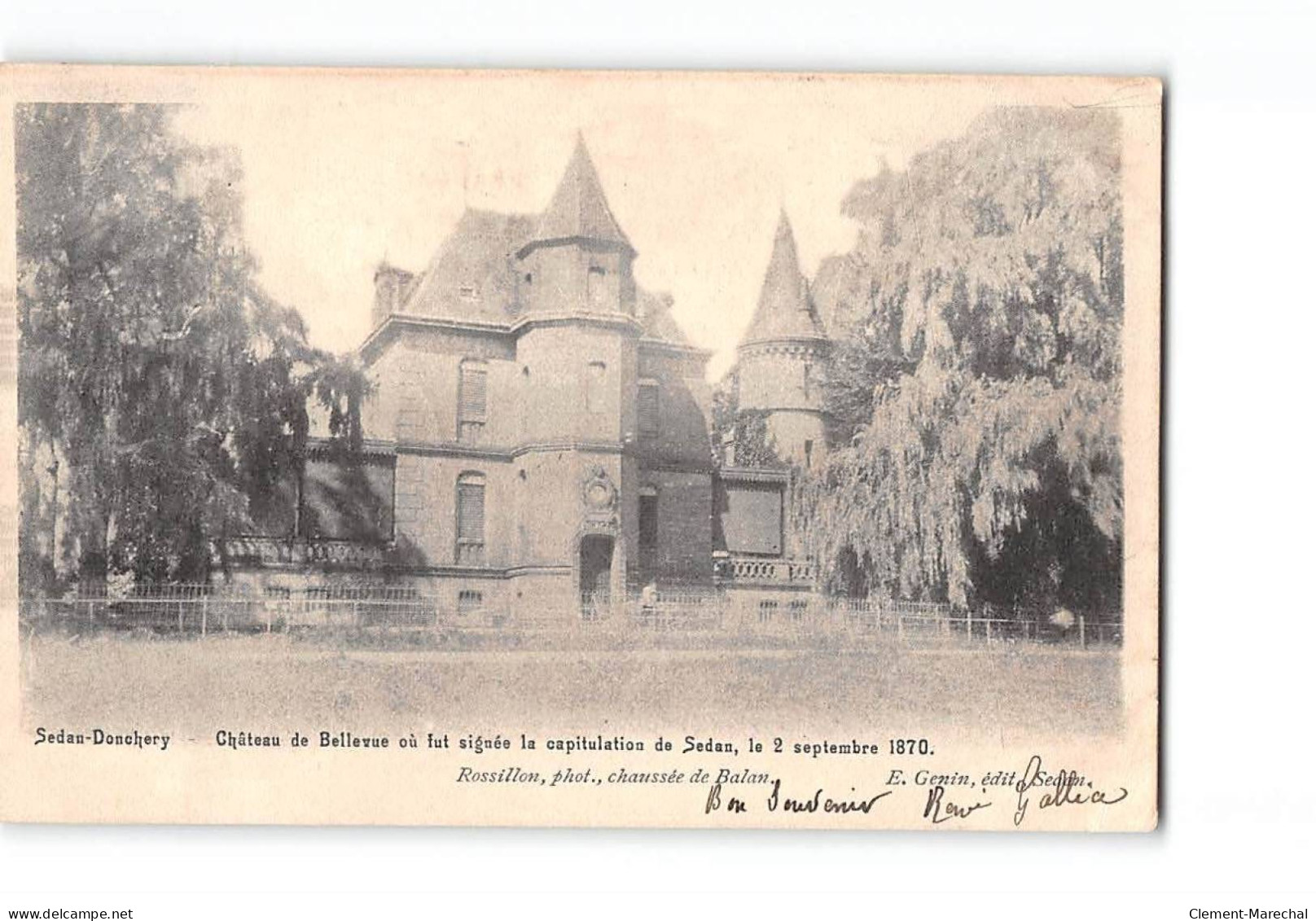 SEDAN - DONCHERY - Château De Bellevue - Très Bon état - Sedan