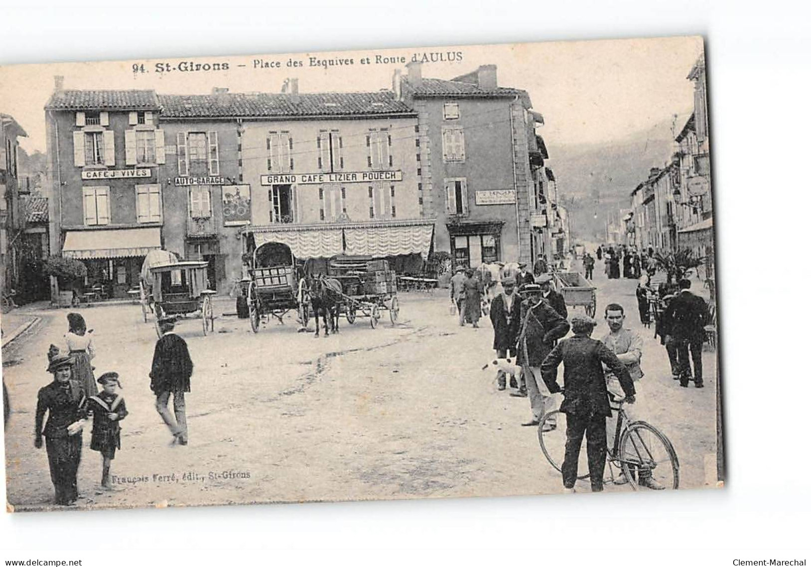 SAINT GIRONS - Place Des Esquives Et Route D'Aulus - Très Bon état - Saint Girons