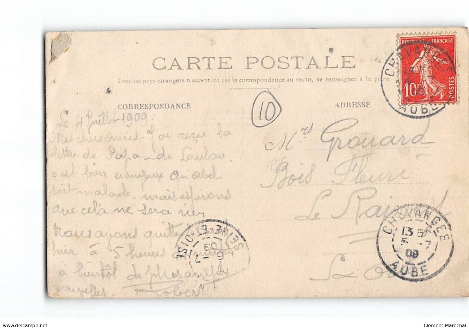 Souvenir Du CAMP - 1909 - état - Other & Unclassified