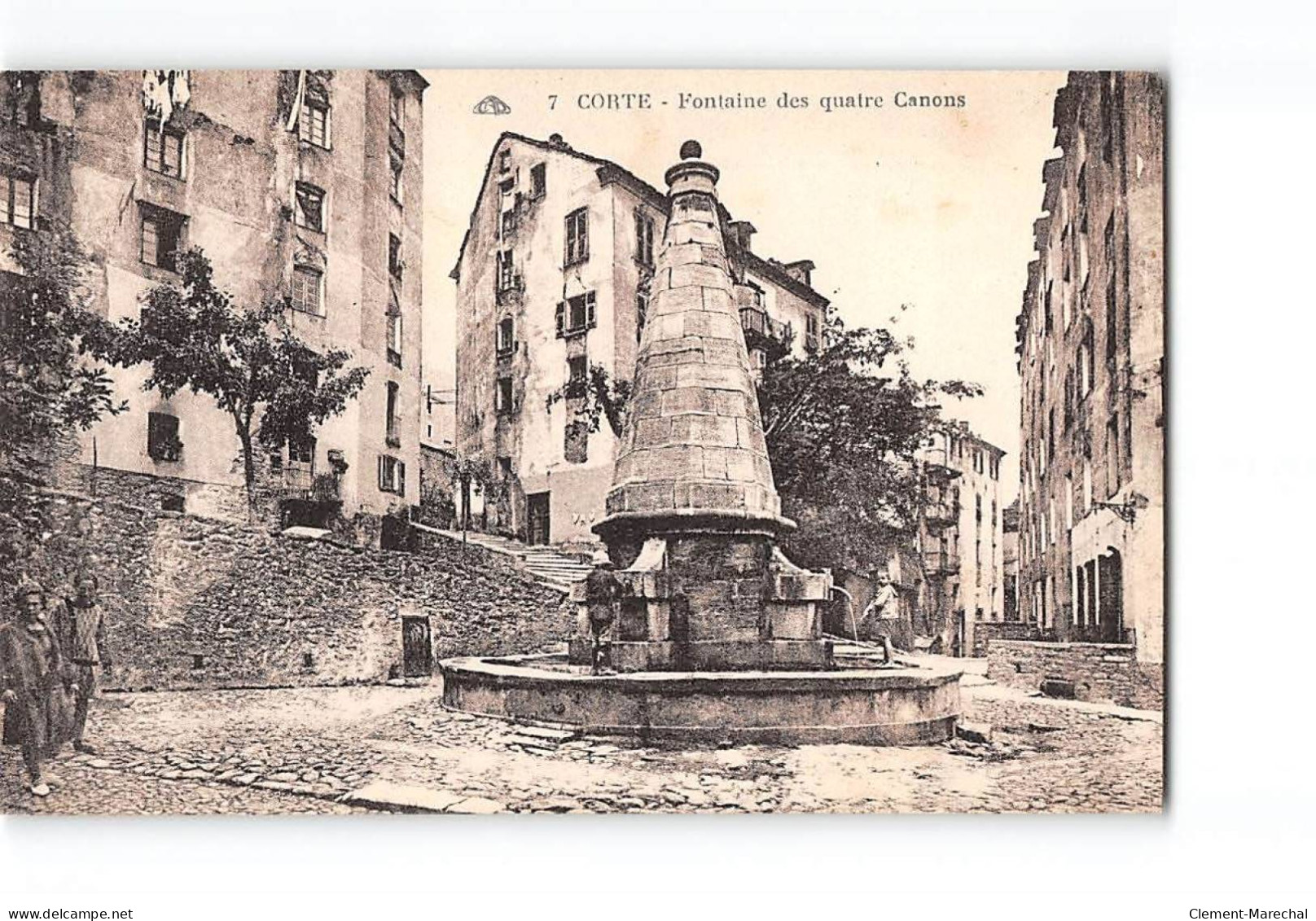CORTE - Fontaine Des Quatre Canons - Très Bon état - Corte