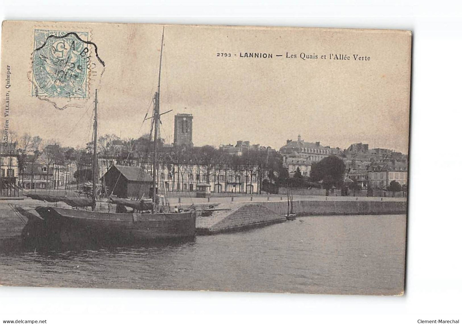 LANNION - Les Quais Et L'Allée Verte - Très Bon état - Lannion