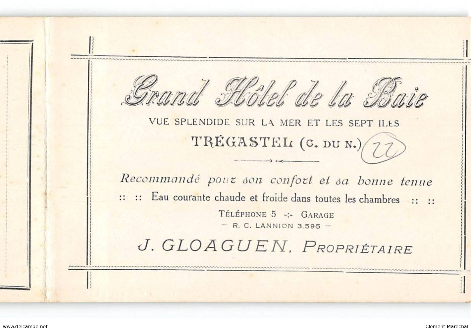 TREGASTEL - Le Grand Hôtel De La Baie - Très Bon état - Trégastel