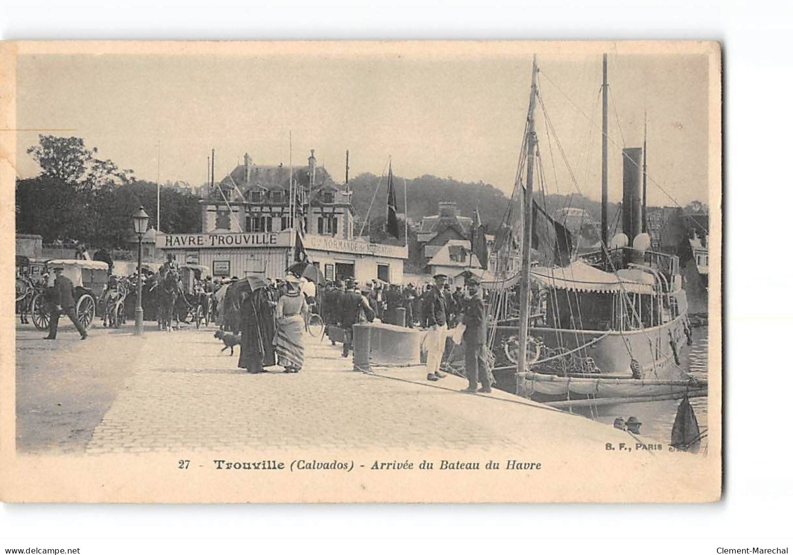 TROUVILLE - Arrivée Du Bateau Du Havre - Très Bon état - Trouville