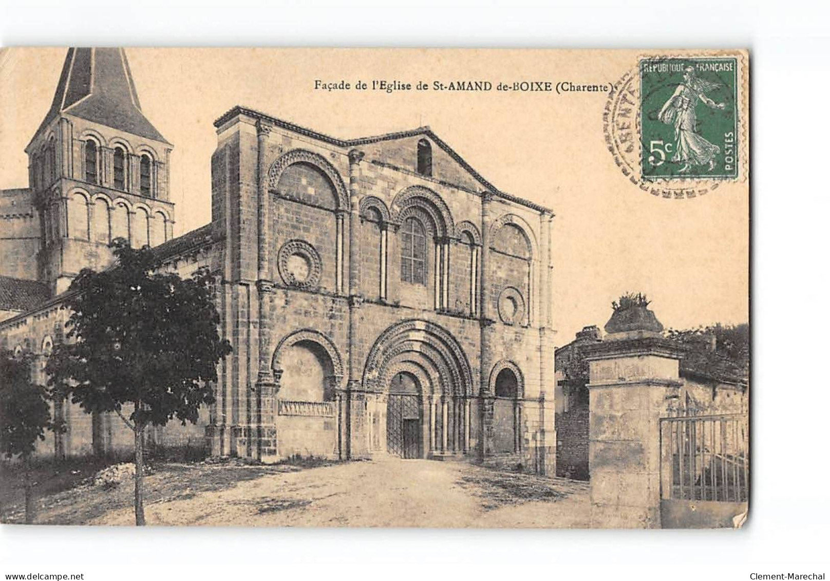 Façade De L'Eglise De SAINT AMAND DE BOIXE - état - Other & Unclassified