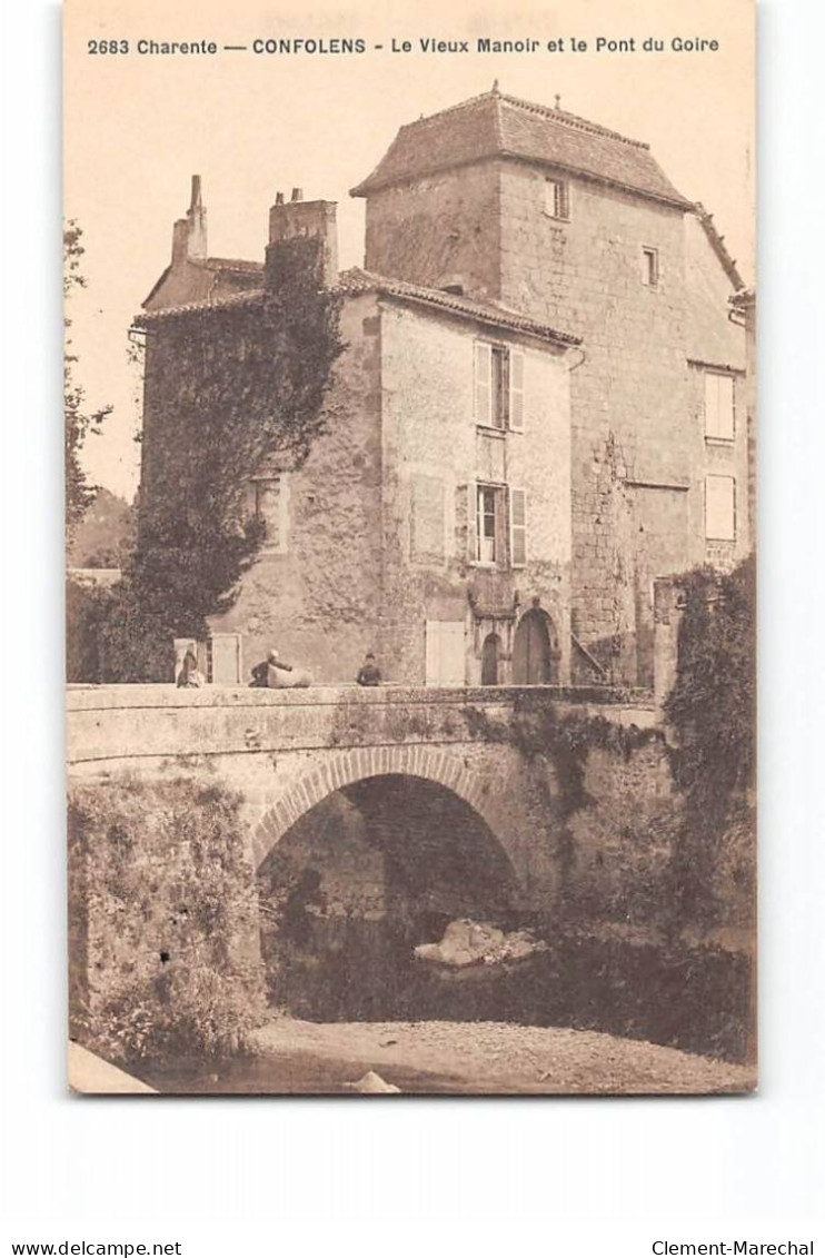 CONFOLENS - Le Vieux Manoir Et Le Pont Du Goire - Très Bon état - Confolens