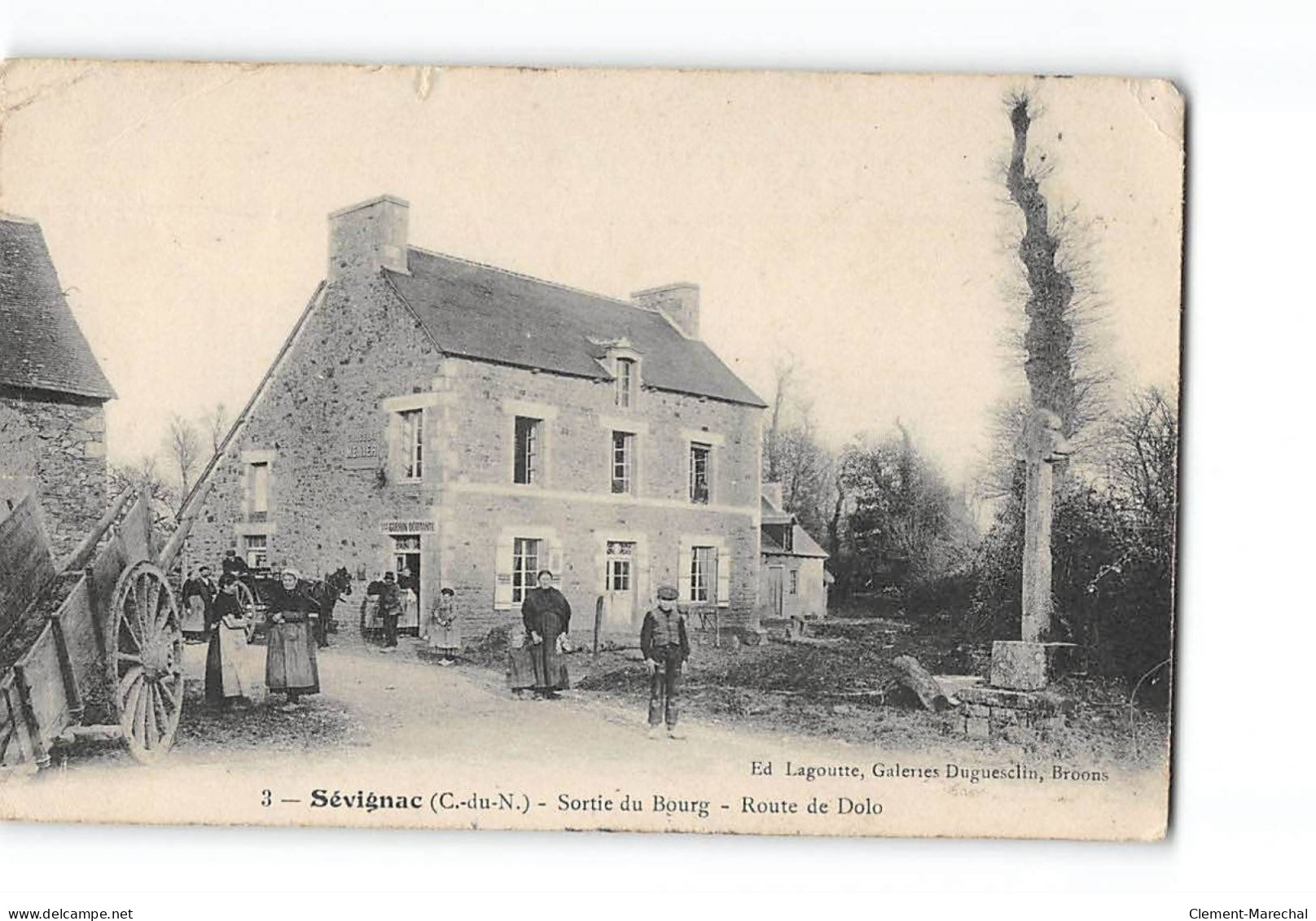 SEVIGNAC - Sortie Du Bourg - Route De Dolo - état - Sonstige & Ohne Zuordnung