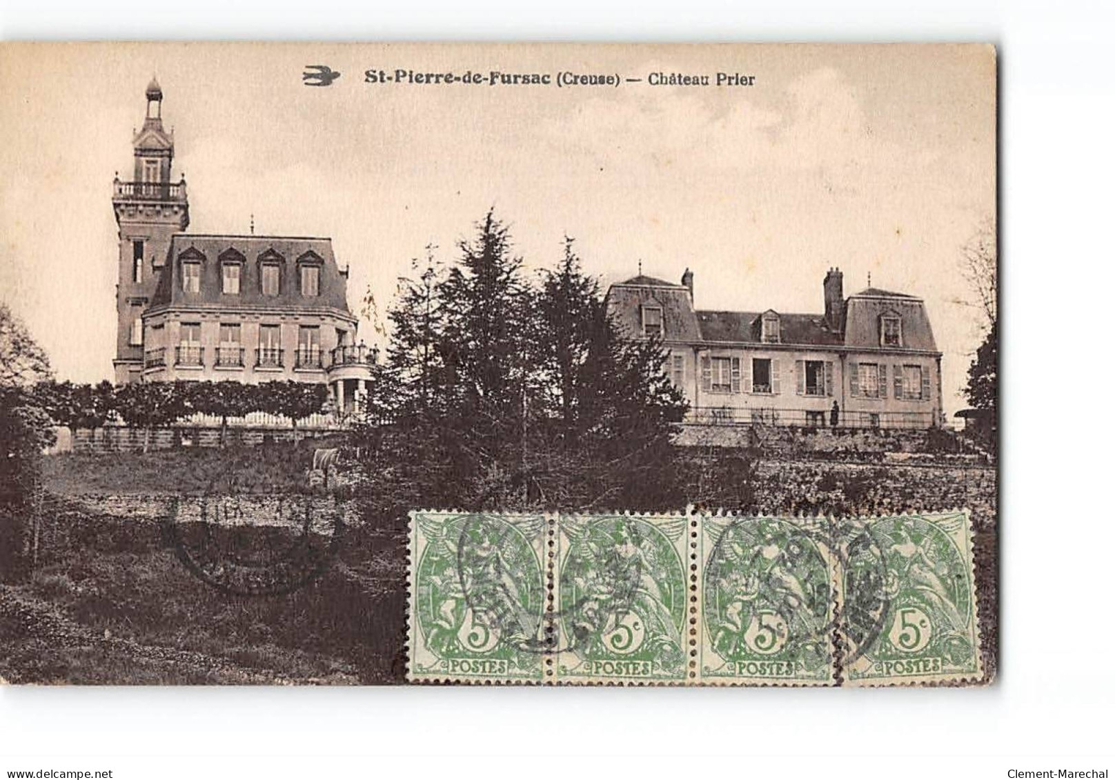 SAINT PIERRE DE FURSAC - Château Prier - état - Other & Unclassified