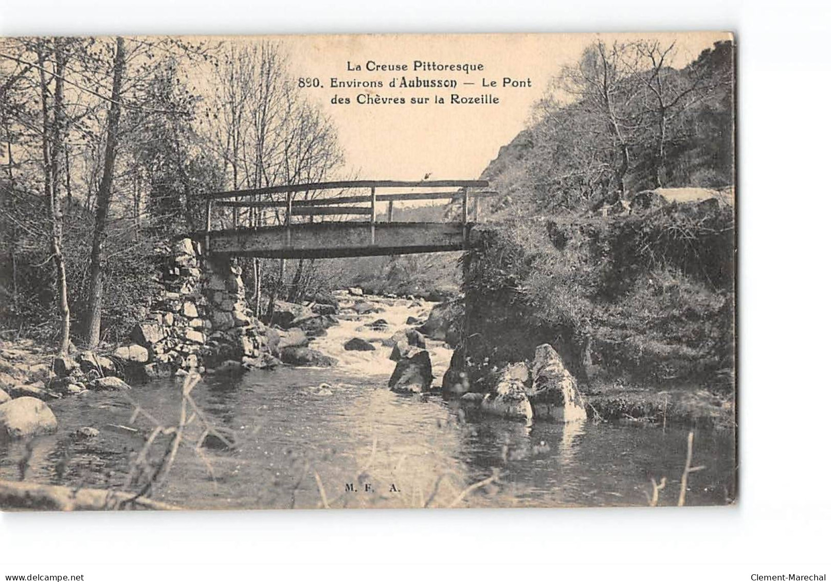 Environs D'AUBUSSON - Le Pont Des Chèvres Sur La Rozeille - Très Bon état - Other & Unclassified