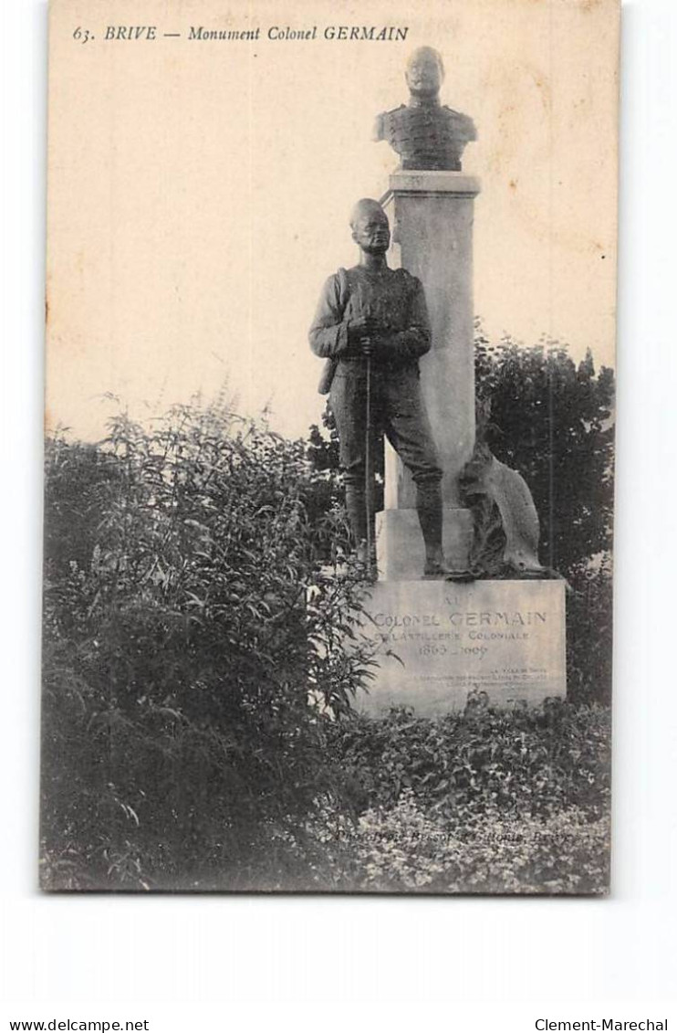 BRIVE - Monument Colonel Germain - Très Bon état - Brive La Gaillarde