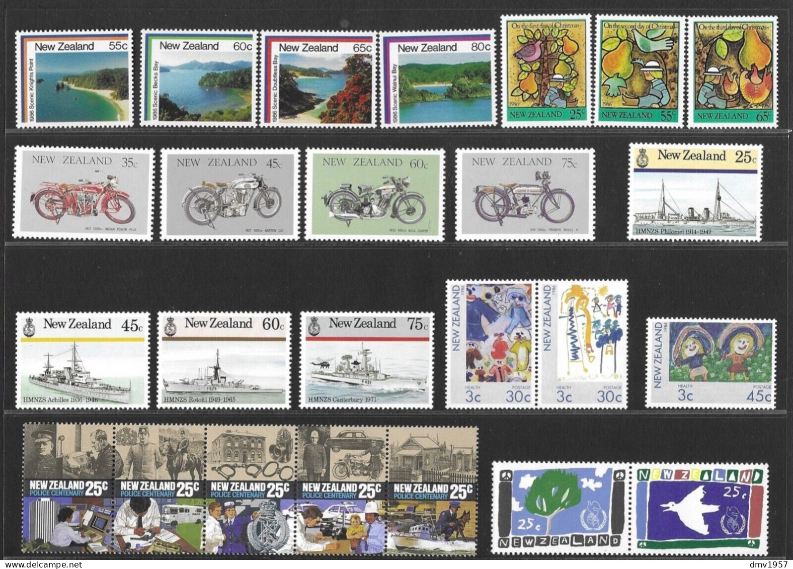 New Zealand 1986 MNH Selection - Ongebruikt