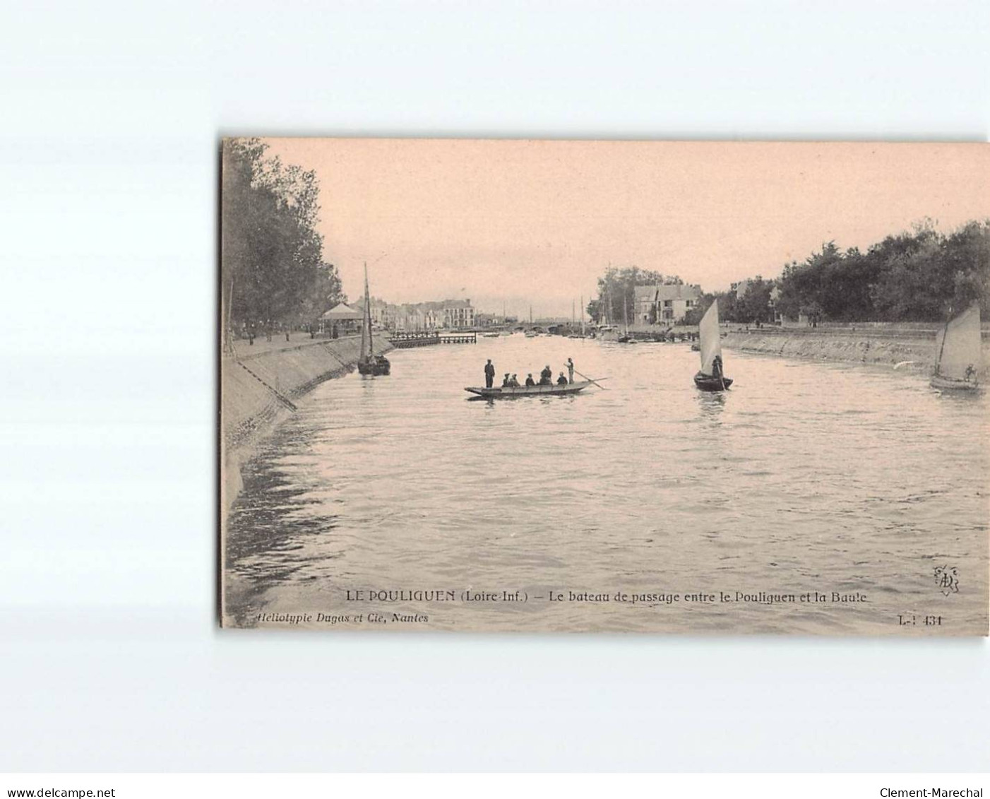 LE POULIGUEN : Le Bateau De Passage Entre Le Pouliguen Et La Baule - Très Bon état - Le Pouliguen